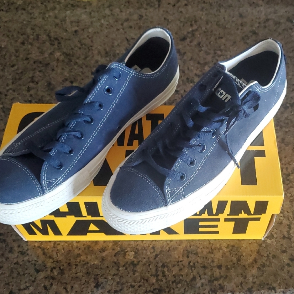 Converse Blue Classic Sneakers with Canvas Upper